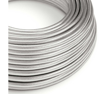 Cable manguera redonda 3G0,75 textil recubierto en Cobre 100% plata
