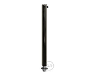 Prensaestopa metal L15cm Negro Perla  tubo roscado tuerca y arandela