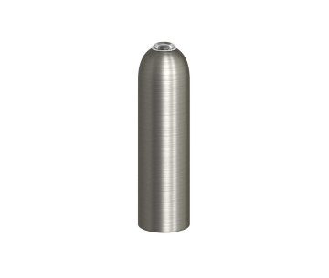 KIT Portalamparas E14 cubre metal Tubular Titanio Satin prensaestopa
