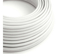 Cable manguera redonda 2x0,75 textil Rayon Blanco sólido
