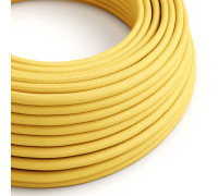 Cable manguera redonda 3G0,75 textil Rayon Amarillo sólido