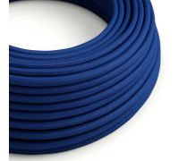 Cable manguera redonda 2x0,75 textil Rayon Azul sólido