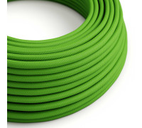 Cable manguera redonda 2x0,75 textil Rayon Verde Lima sólido