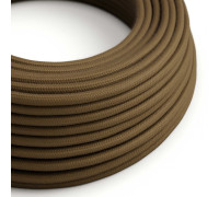 Cable manguera redonda 3G0,75 textil Algodón Marrón sólido