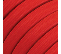 Cable Guirnalda 2x1,5mm2 textil efecto seda Rojo