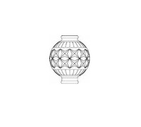 Ball A, 0205 / 100x85mm Asfour crystal
