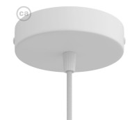 Metal Round Ceiling Roses 1 hole plastic cable clamp