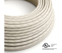 UL Round Hose Textile Cable 3xAWG18 Linen