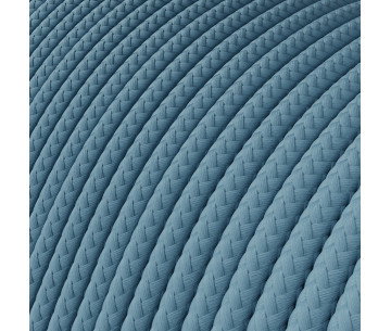 Rollo 50m. Cable textil Bajo Voltaje Azul claro seda RM17