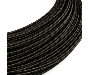 Rollo 50m. Cable textil Bajo Voltaje Grafito y negro vertigo ERM54