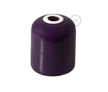 KIT Portalamparas E27 con prensaestopa y cubre cerámica violeta