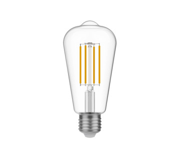 Bombilla LED Transparente Edison ST64 7W 806Lm E27 2700K Regulable