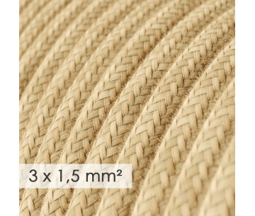 Cable manguera redonda 3G1,50 textil  Yute
