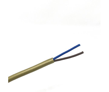 Cable manguera redonda PVC 2x0.75 oro