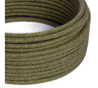 Cable manguera redonda 3G0,75 textil Yute Marrón Corteza