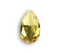 Almendro 8721/50x29mm Light Topaz Swarovski Crystal