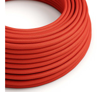 Cable manguera redonda 2x0,75 textil Rayon Rojo sólido