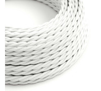Cable Trenzado 2x0,75 textil Rayon Blanco sólido