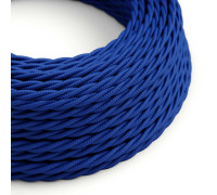 Cable Trenzado 2x0,75 textil Rayon Azul sólido