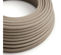 Cable manguera redonda 3G0,75 textil Algodón Gris Pardo sólido