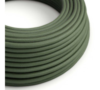 Cable manguera redonda 3G0,75 textil Algodón verde gris sólido
