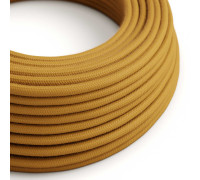 Cable manguera redonda 3G0,75 textil Algodón Miel Dorado sólido