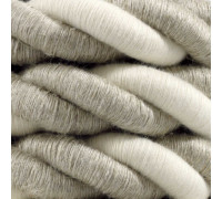 Cordon Trenzado 2XL24mm 3G0,75 Textil Algodón y lino natural