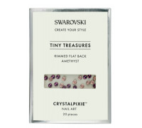 Crystal Pixie Tiny Treasures Rimmed flat back Amethyst DOR(20uds)